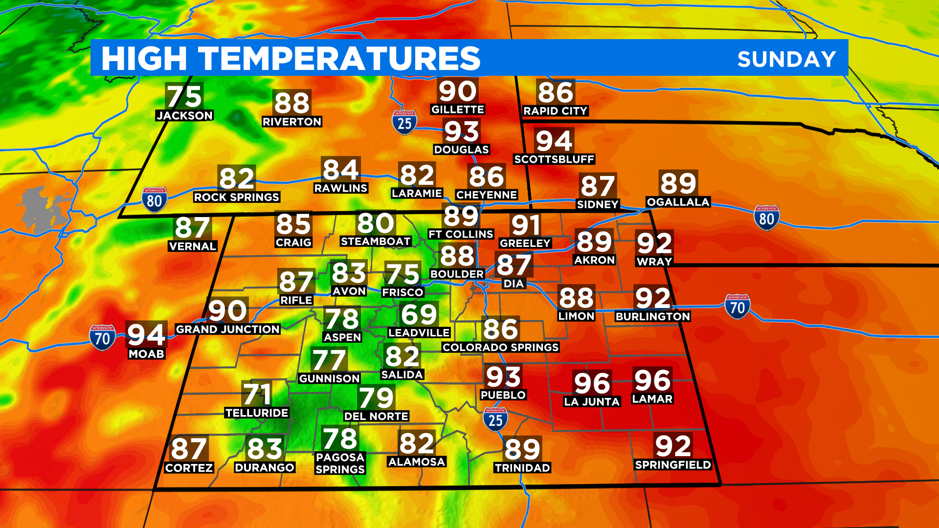 Colorado Weather: Another Very Warm Afternoon With Scattered T-Storms ...