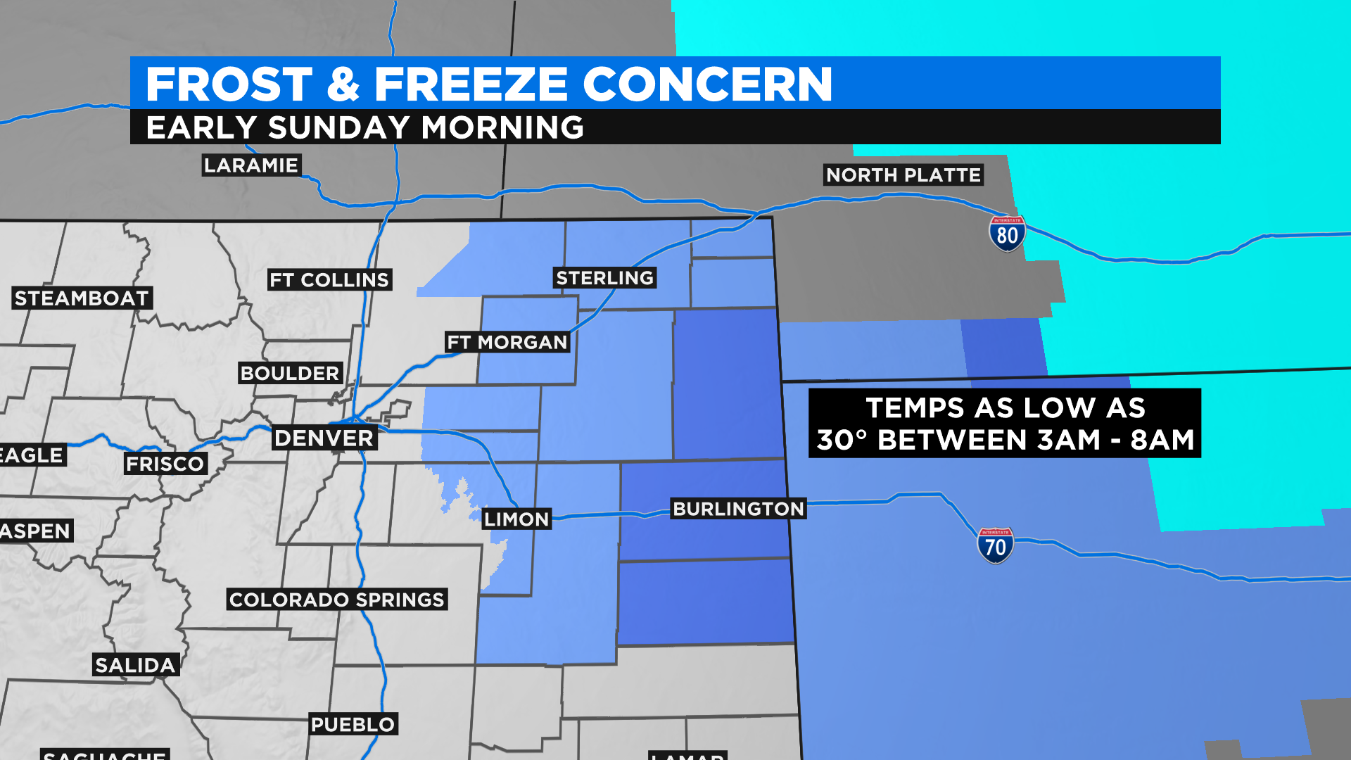 Colorado Weather: Wildfire Concern Southwest, Frost & Freeze Possible ...