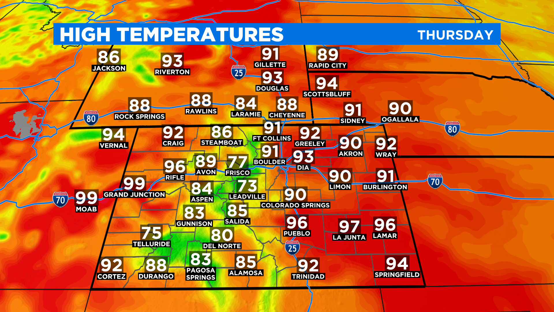 Denver Weather: Storm Chances Going Down While Temps Go Up Into Weekend ...