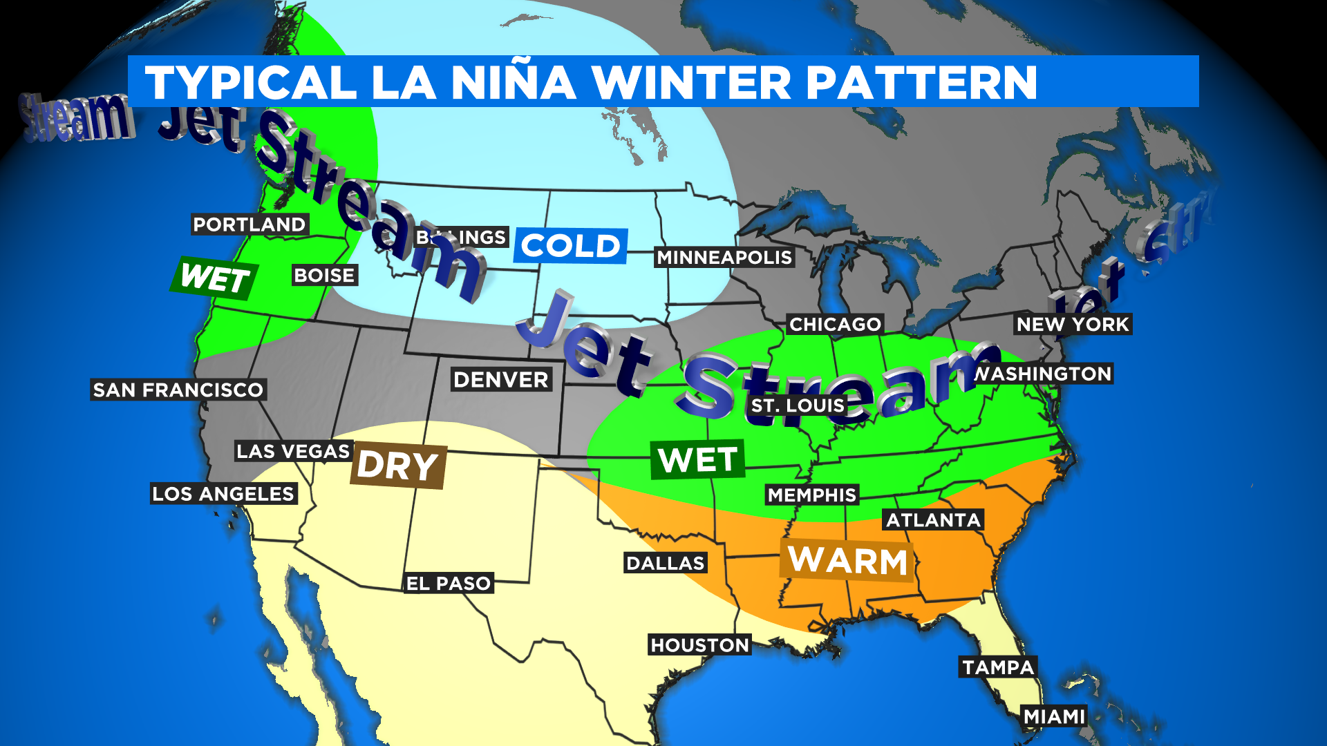 La Niña Has Developed, Expected To Impact Colorado Weather This Winter