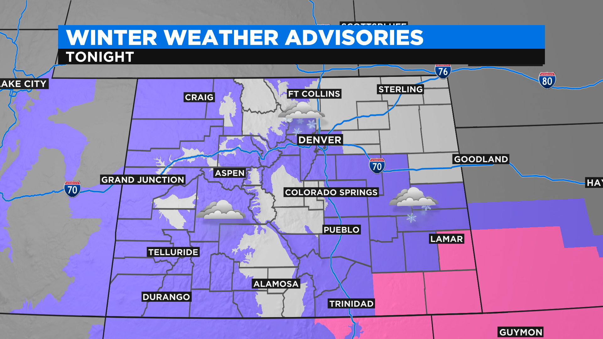 Denver Weather Light Snow To Fall Saturday Night With FastMoving