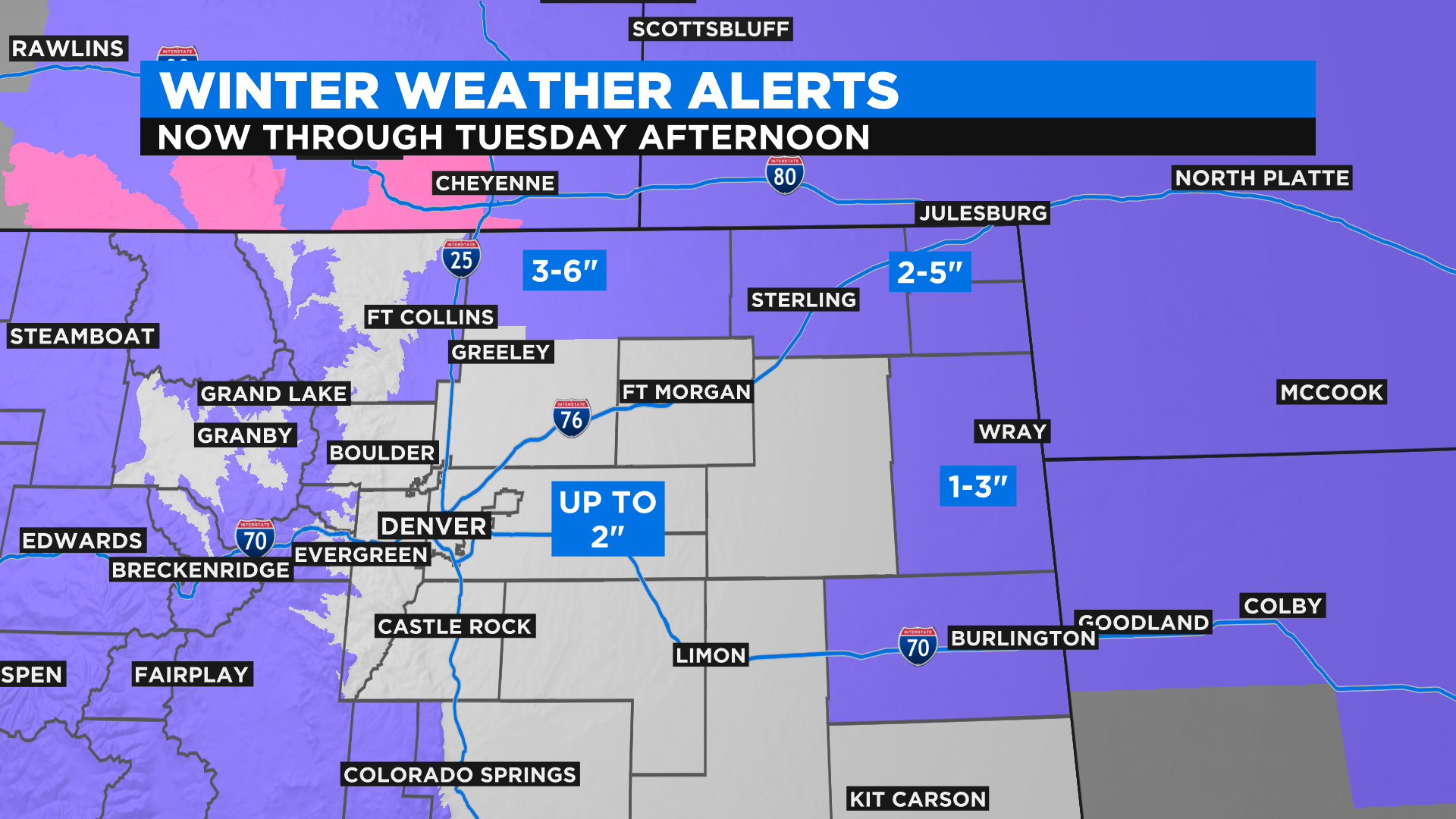 Denver Weather: Colder With Areas Of Light Snow Becoming Widespread ...