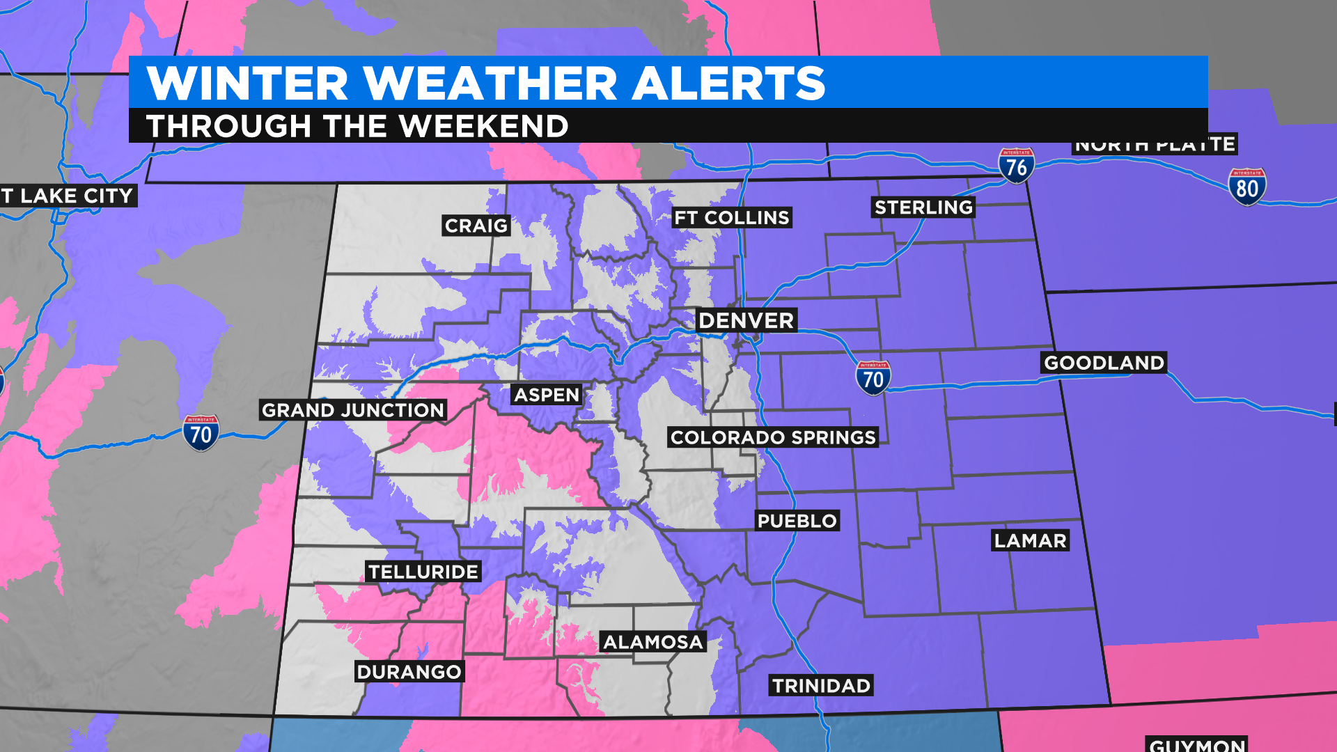 Colorado Weather Snow Moving In, Wild Temperature Divide Across