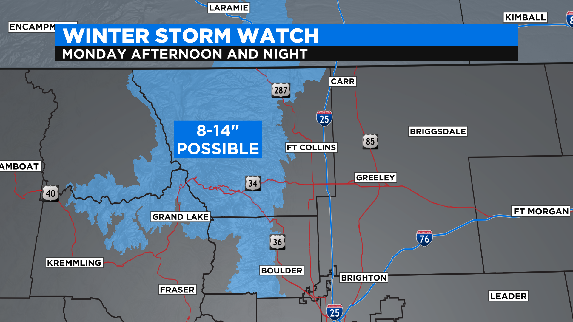 Denver Weather: Arctic Blast Of Snow, Near Record Cold Arrives Monday ...