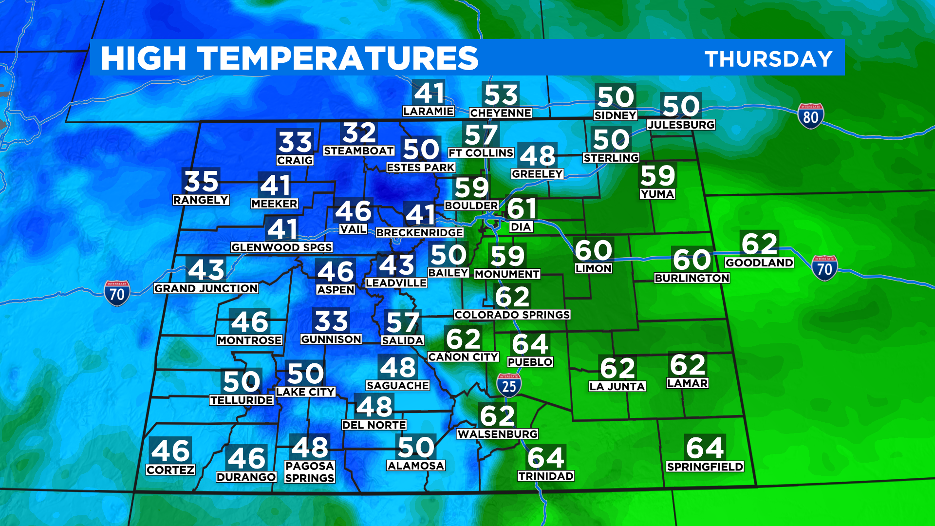 Colorado Weather Quick Shot Of Light Snow And Cold Temps On Track For