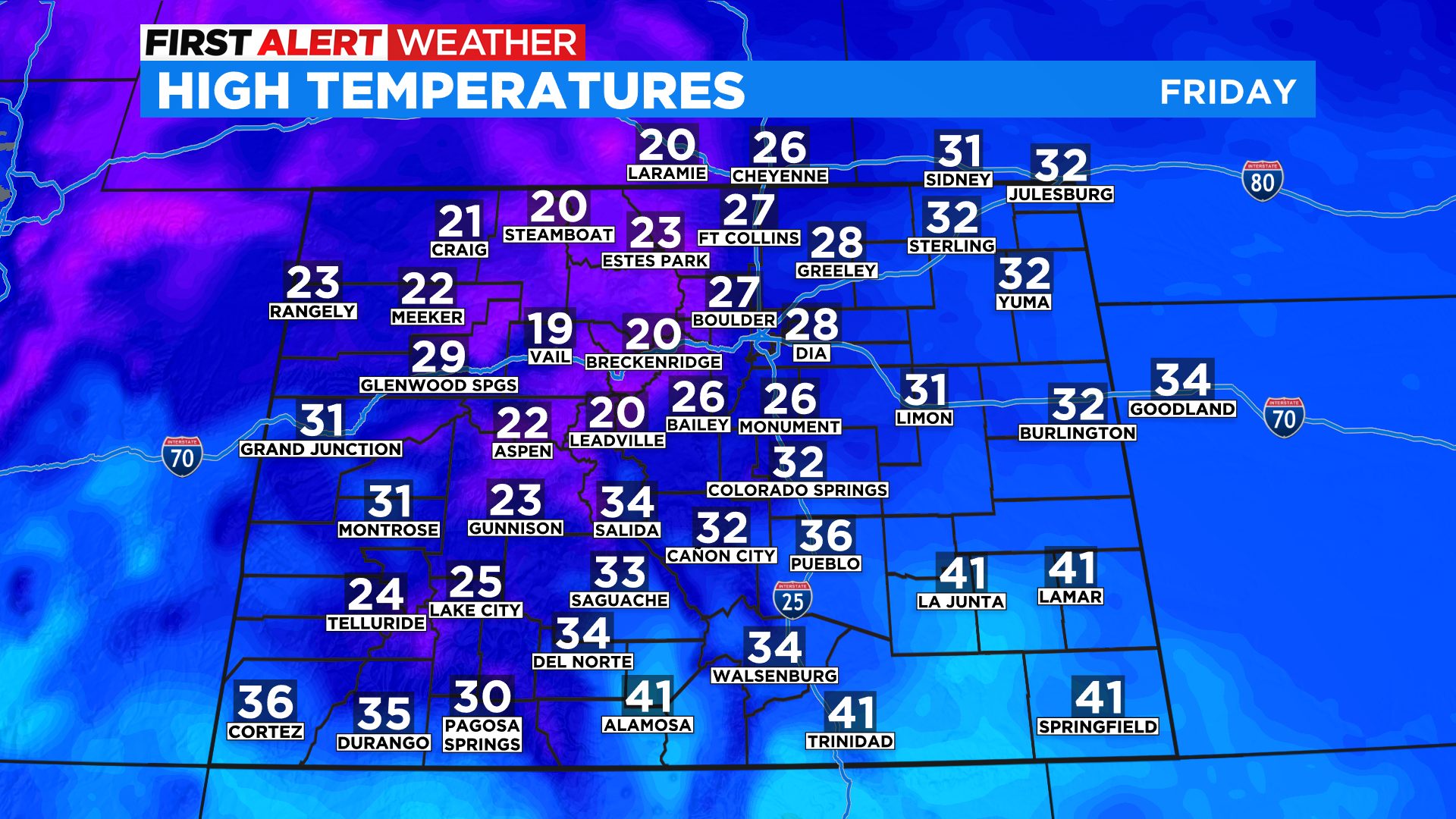 Denver Weather Few Friday Afternoon And Evening Flurries Or Snow