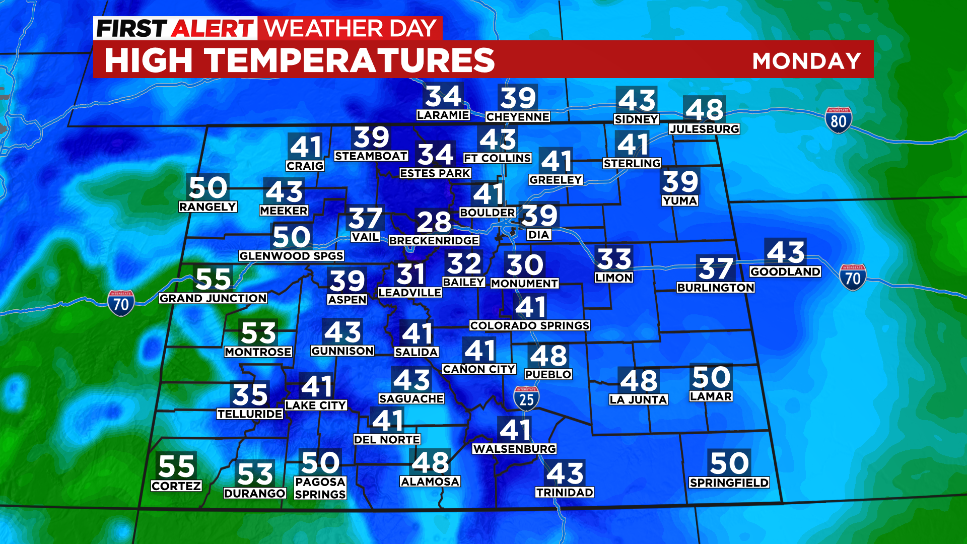 Denver Weather Windy And Cold Monday With Scattered Snow Showers CBS