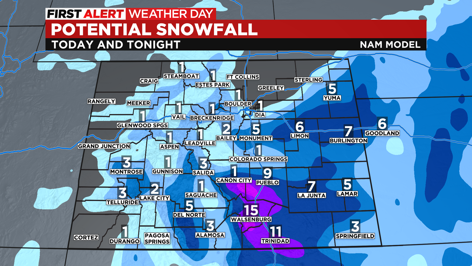 First Alert Weather: Windy on Tuesday and snow on Wednesday 