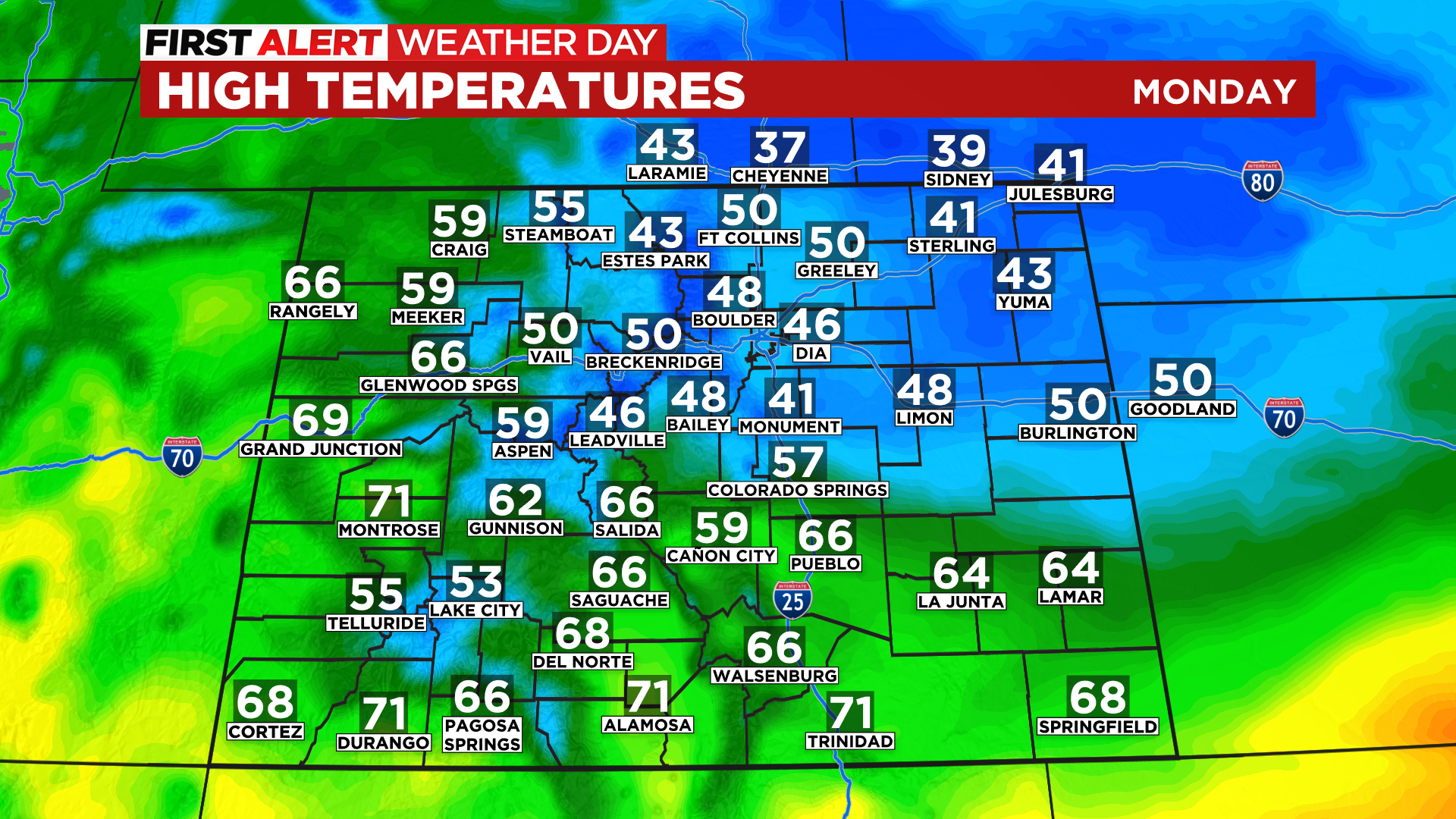 Denver Weather Areas Of Rain With A Few Flakes Mixed In Through Early