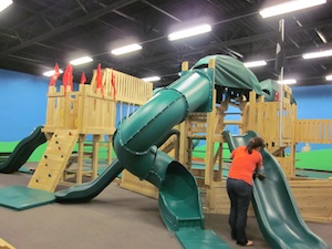 Safari Nation Is a large indoor playground with inflatables, jungle gyms, a  zip line, …