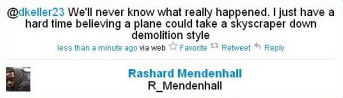 Rashard Mendenhall Tweet