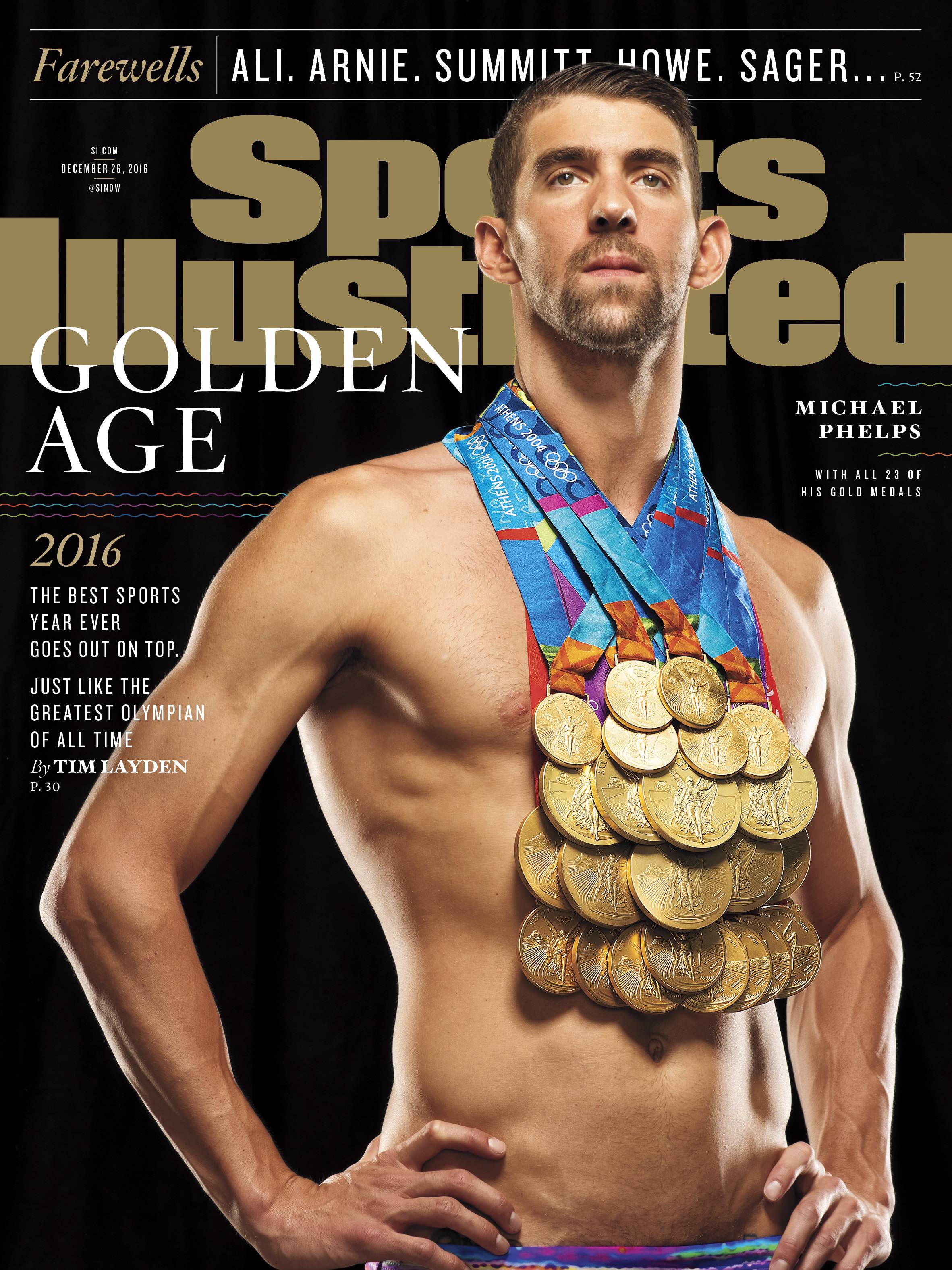 Michael Phelps Sports All 23 Gold Medals For SI Cover CBS Baltimore