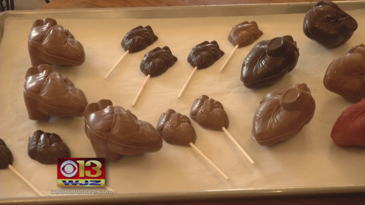 Anatomically correct chocolate heart