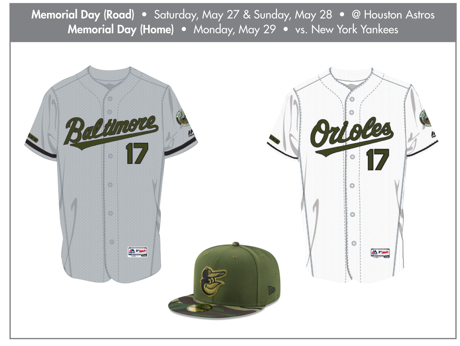 MLB, Orioles Unveil Special Event Uniforms For 2017 Season - CBS