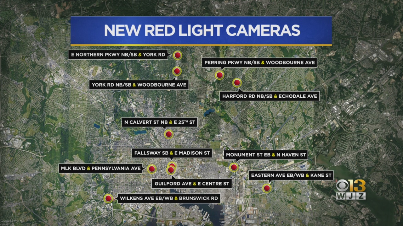 austin red light cameras map