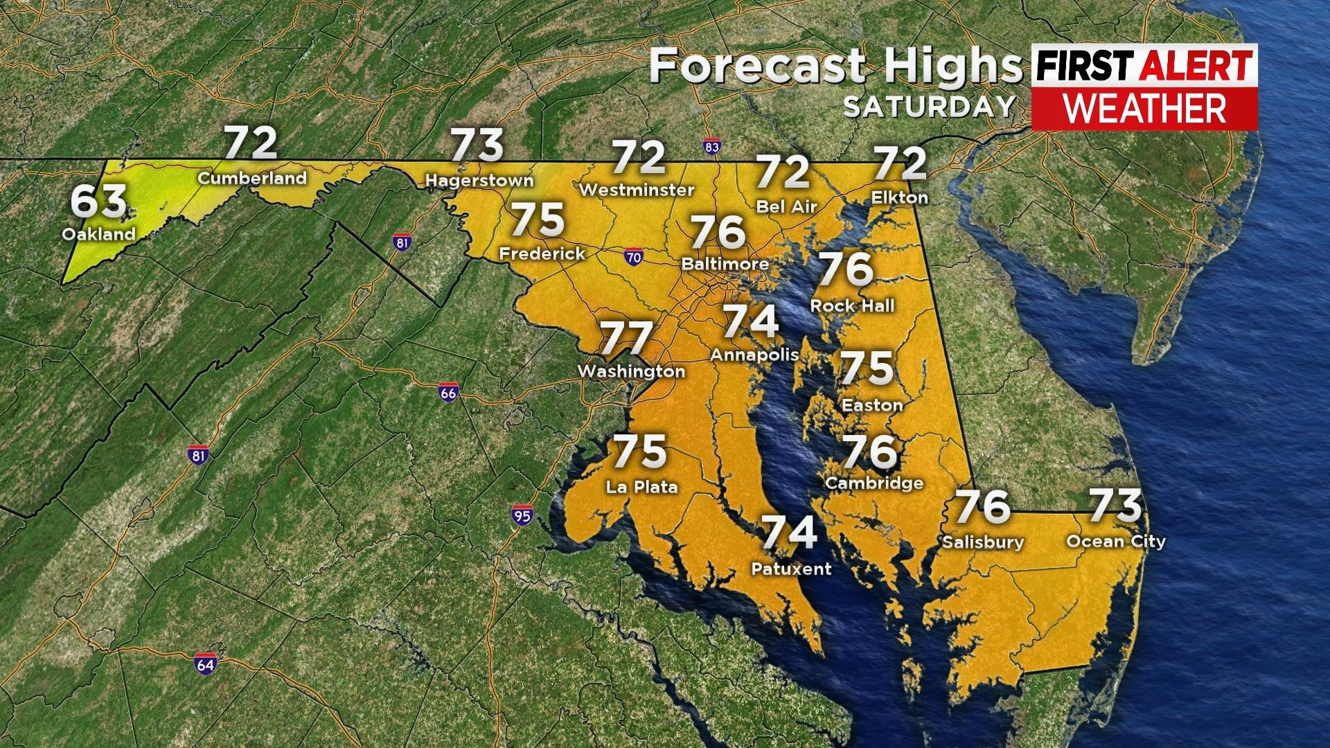 Maryland Weather Cooler Less Humid CBS Baltimore