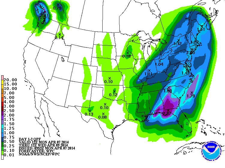 For the second time in as many weeks over an inch of rain is expected.