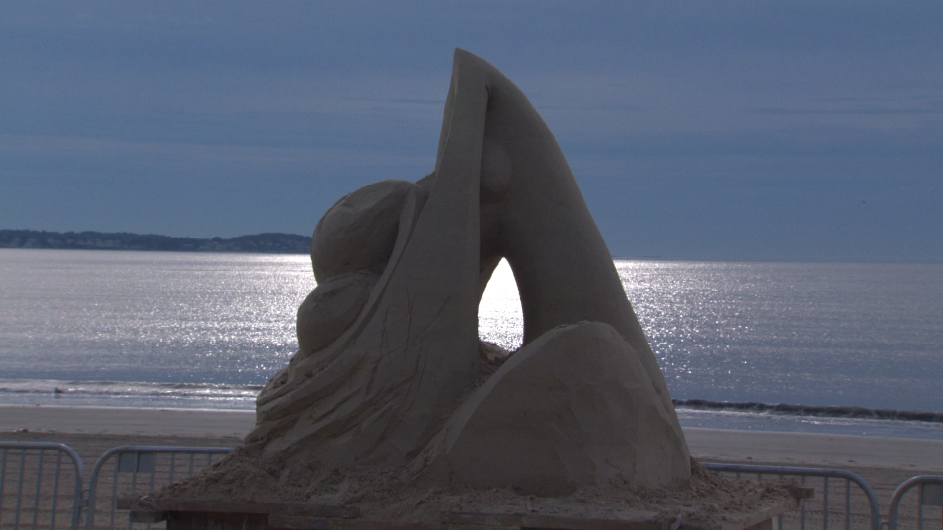 funky sand sculpture