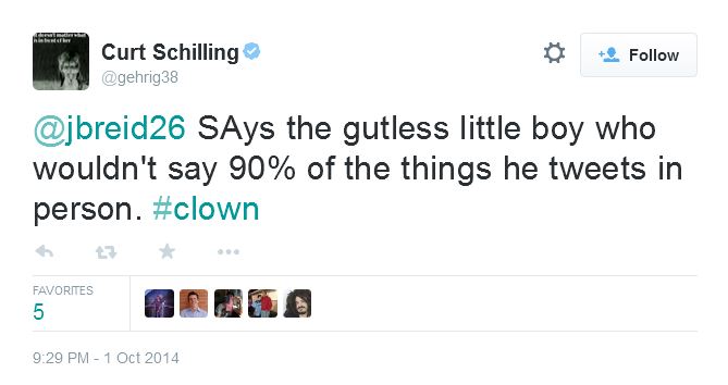 Curt Schilling tweet